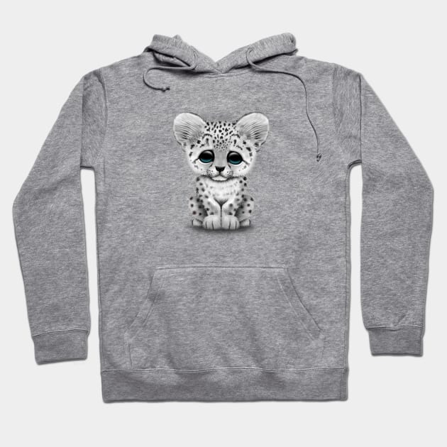 Cute Snow Leopard Cub Hoodie by jeffbartels